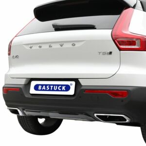 Volvo XC40 ab 2018: BASTUCK Sportauspuffanlage ab Katalysator, Endschalldämpfer und Endrohr-Satz mit 1x Ausgang Ø 63 mm LH+RH mit Klappensteuerung
