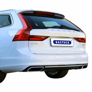 Volvo V90 T6 AWD, Sportauspuffanlage ab Katalysator, Endschalldämpfer und Endrohr-Satz mit 1x Ausgang Ø 63 mm LH+RH mit Klappensteuerung