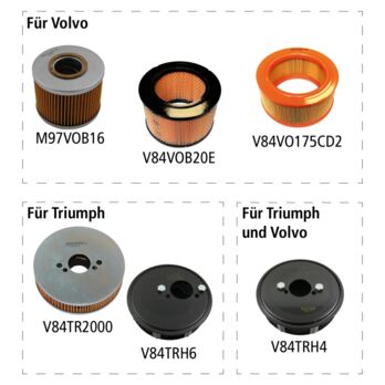 Volvo und Triumph: Neue Luft- und Ölfilter