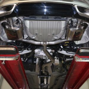 Opel Insignia B Grand Sport GSI, sistema de escape deportivo a partir del catalizado, silenciador trasero, con mando de válvula, con salida 1x Ø 63 mm LH+RH para parachoques trasero de serie