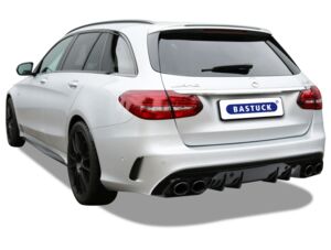 BASTUCK Sportauspuffanlage für Mercedes C-Klasse W205  C160, C180, C200, C300, AMG C43, AMG C63