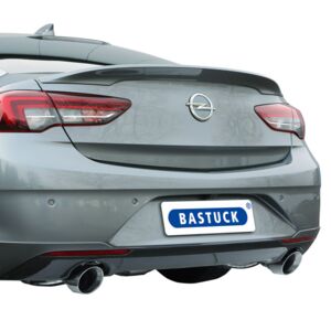 Opel Insignia B Grand Sport GSI, sistema de escape deportivo a partir del catalizador, silenciador trasero, con mando de válvula, con salida 1x Ø 63 mm LH+RH para parachoques trasero de serie