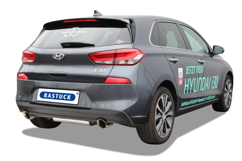 BASTUCK ligne d´échappement sport pour Hyundai i30 PD T-GDI et i30N, comprenant le modèle Performance